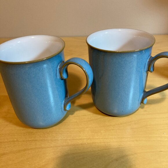 Denby Colonial Blue 2 Cups, Creamer, and Sugar Bowl - Picture 3 of 12